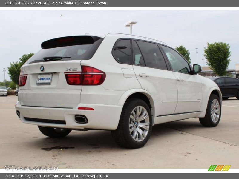 Alpine White / Cinnamon Brown 2013 BMW X5 xDrive 50i