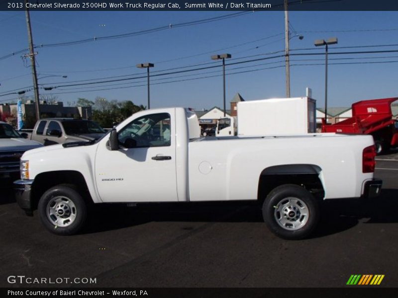 Summit White / Dark Titanium 2013 Chevrolet Silverado 2500HD Work Truck Regular Cab