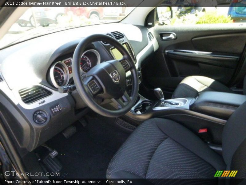 Brilliant Black Crystal Pearl / Black 2011 Dodge Journey Mainstreet