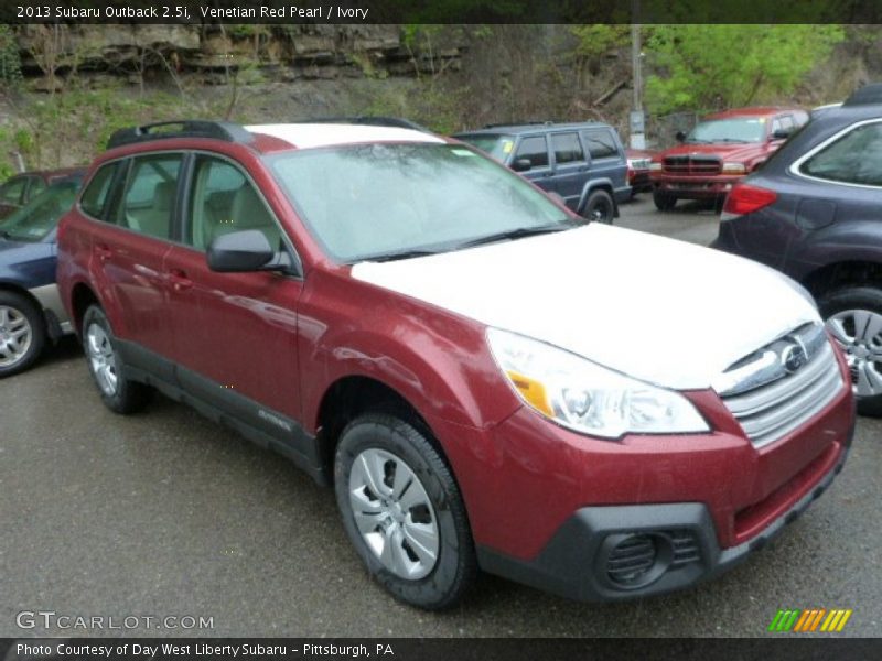Venetian Red Pearl / Ivory 2013 Subaru Outback 2.5i