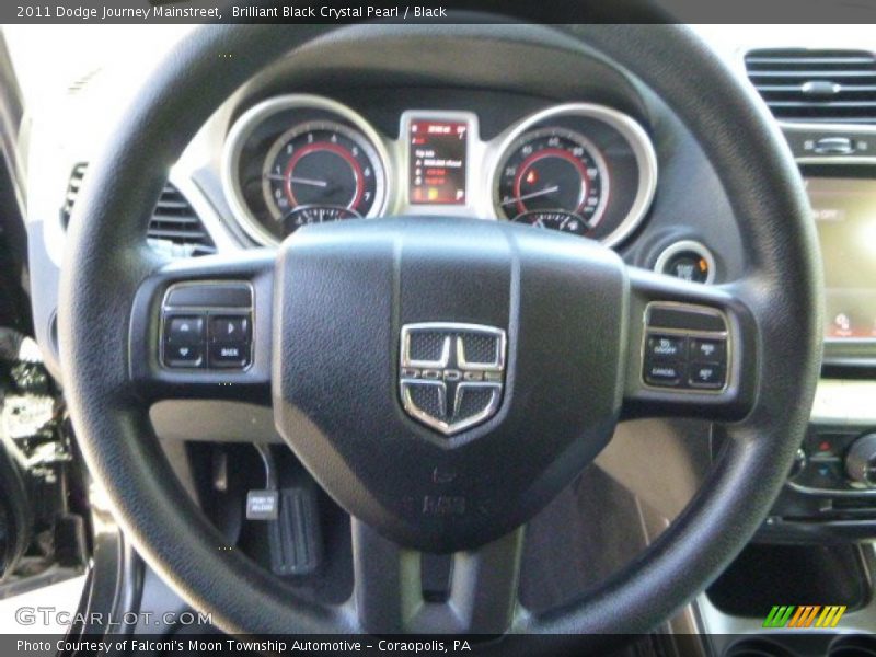 Brilliant Black Crystal Pearl / Black 2011 Dodge Journey Mainstreet