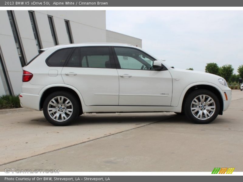 Alpine White / Cinnamon Brown 2013 BMW X5 xDrive 50i