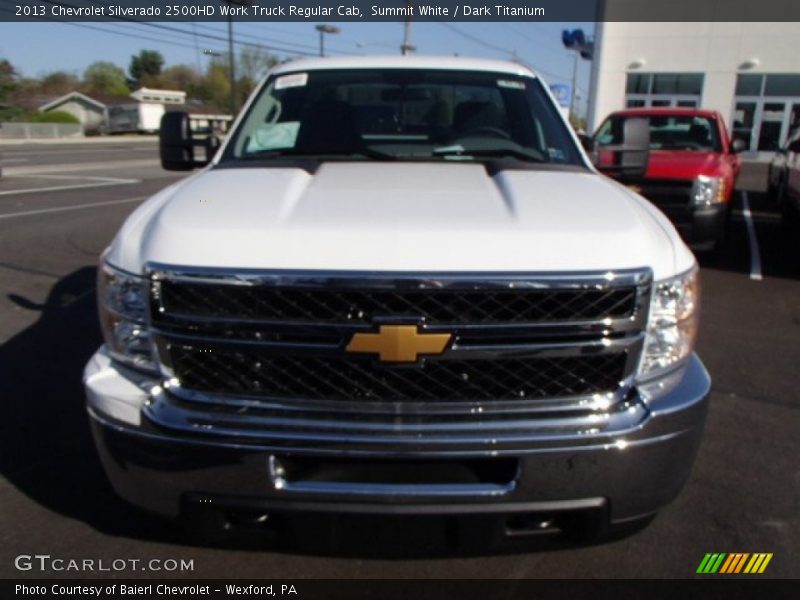 Summit White / Dark Titanium 2013 Chevrolet Silverado 2500HD Work Truck Regular Cab