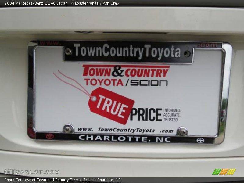 Alabaster White / Ash Grey 2004 Mercedes-Benz C 240 Sedan