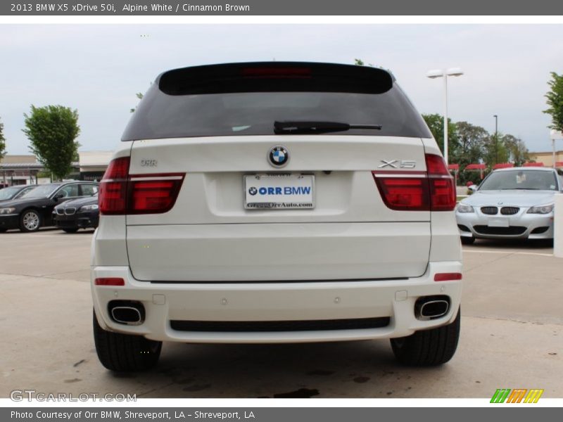 Alpine White / Cinnamon Brown 2013 BMW X5 xDrive 50i