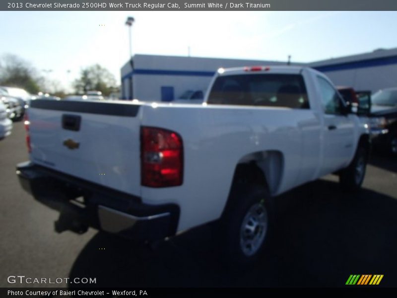 Summit White / Dark Titanium 2013 Chevrolet Silverado 2500HD Work Truck Regular Cab