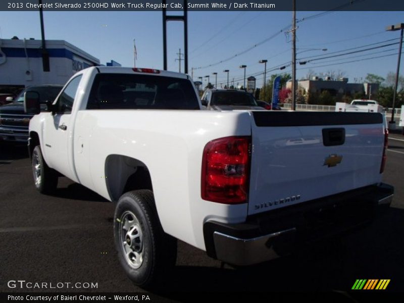 Summit White / Dark Titanium 2013 Chevrolet Silverado 2500HD Work Truck Regular Cab