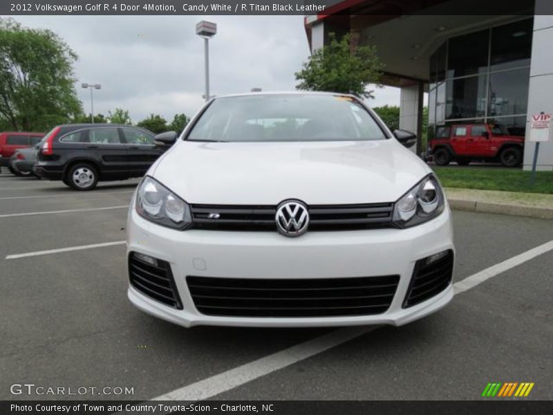 Candy White / R Titan Black Leather 2012 Volkswagen Golf R 4 Door 4Motion