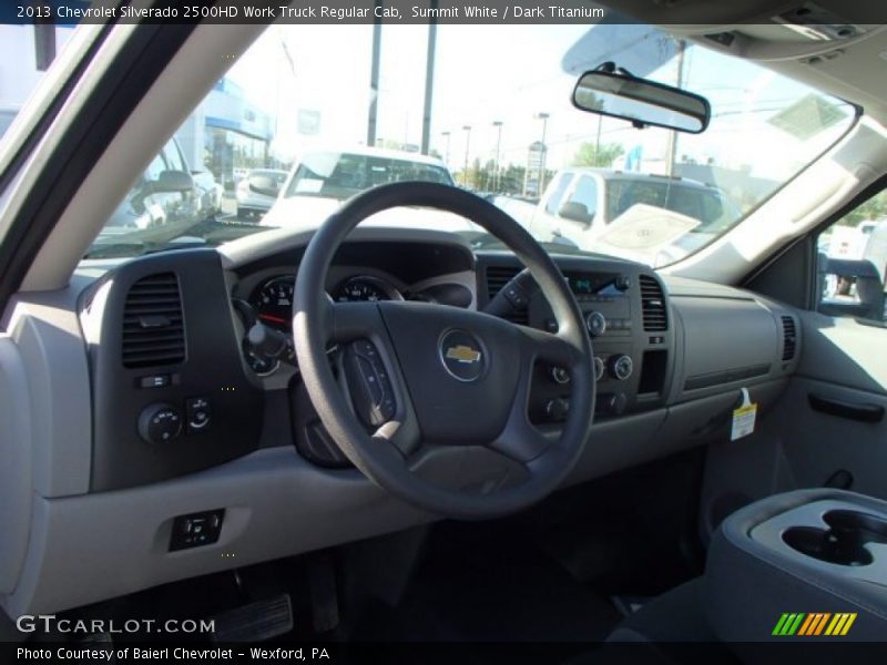 Summit White / Dark Titanium 2013 Chevrolet Silverado 2500HD Work Truck Regular Cab