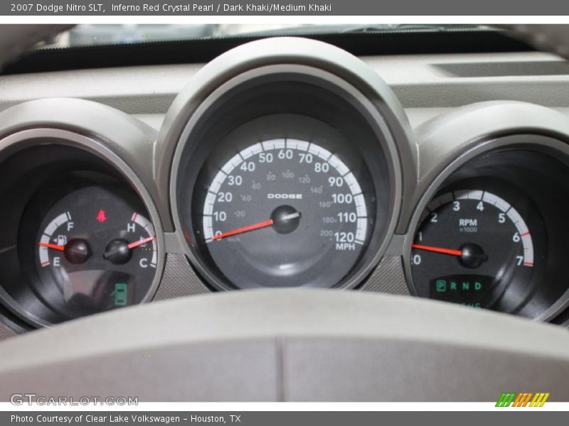 Inferno Red Crystal Pearl / Dark Khaki/Medium Khaki 2007 Dodge Nitro SLT
