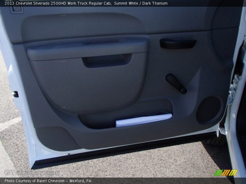 Summit White / Dark Titanium 2013 Chevrolet Silverado 2500HD Work Truck Regular Cab