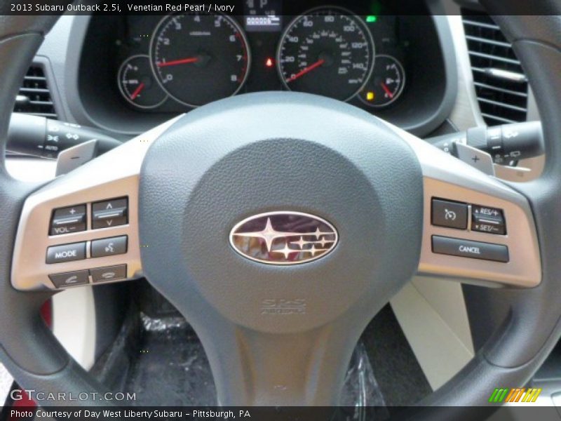 Venetian Red Pearl / Ivory 2013 Subaru Outback 2.5i