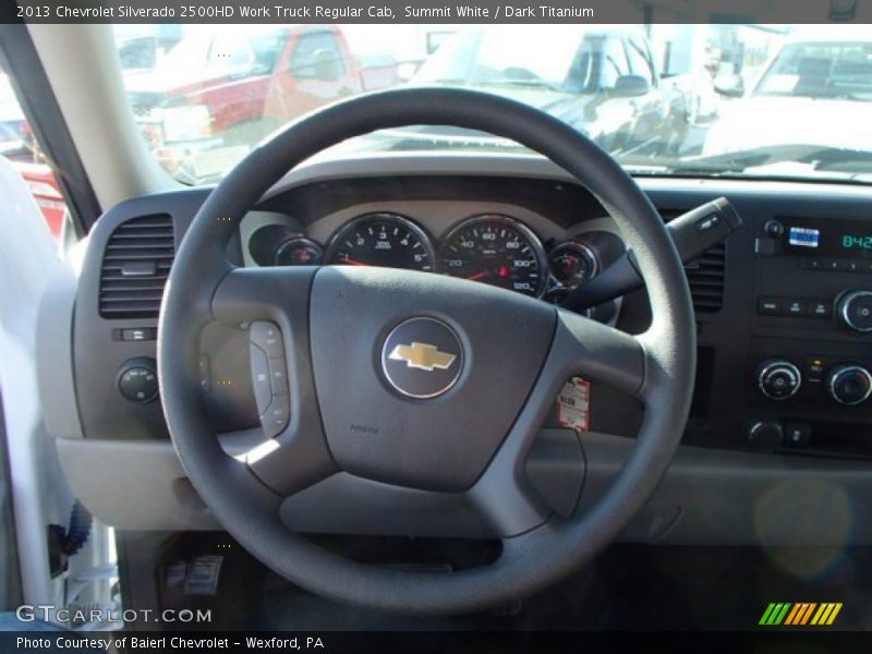 Summit White / Dark Titanium 2013 Chevrolet Silverado 2500HD Work Truck Regular Cab