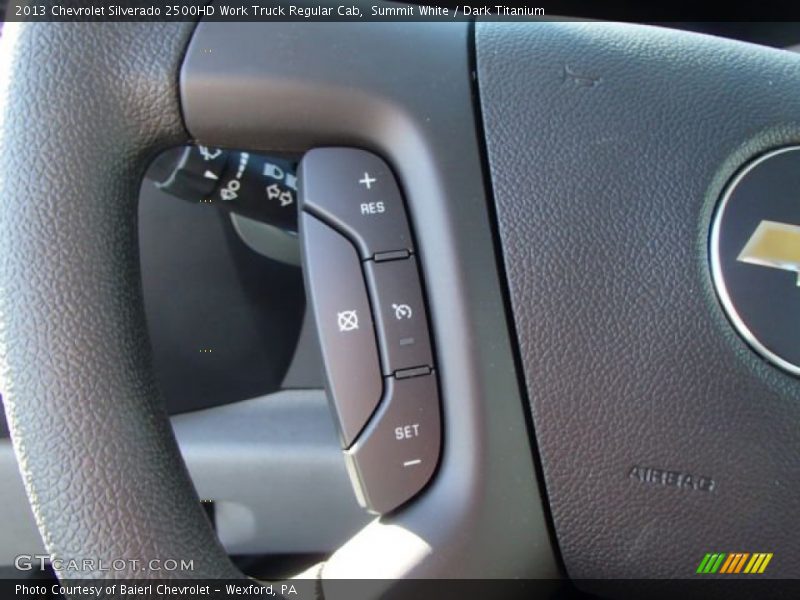 Summit White / Dark Titanium 2013 Chevrolet Silverado 2500HD Work Truck Regular Cab