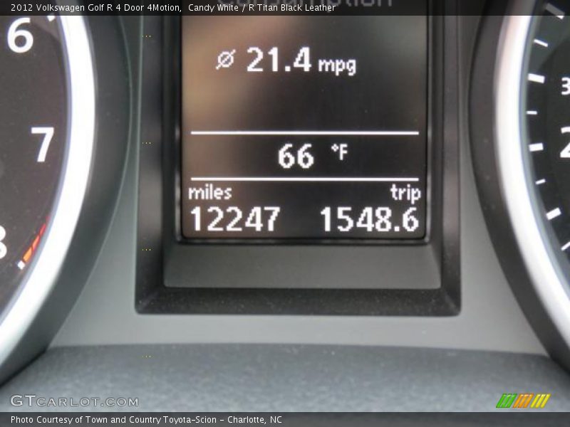 Candy White / R Titan Black Leather 2012 Volkswagen Golf R 4 Door 4Motion