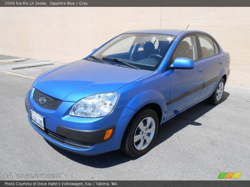 Sapphire Blue / Gray 2009 Kia Rio LX Sedan