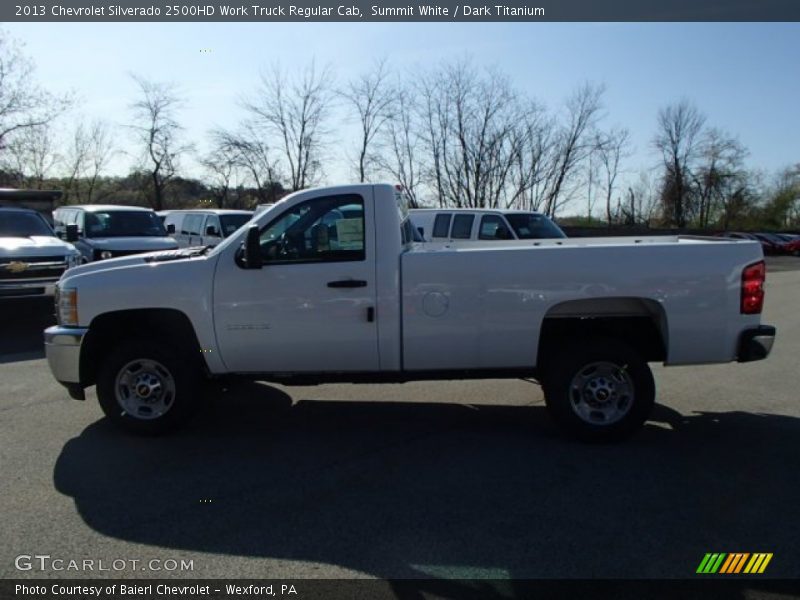 Summit White / Dark Titanium 2013 Chevrolet Silverado 2500HD Work Truck Regular Cab