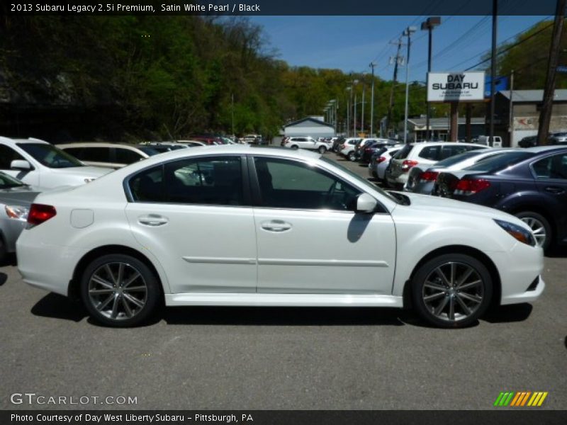 Satin White Pearl / Black 2013 Subaru Legacy 2.5i Premium