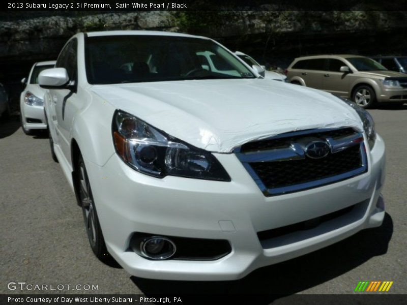 Satin White Pearl / Black 2013 Subaru Legacy 2.5i Premium
