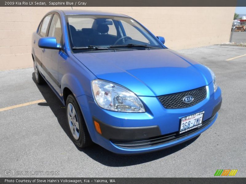 Sapphire Blue / Gray 2009 Kia Rio LX Sedan