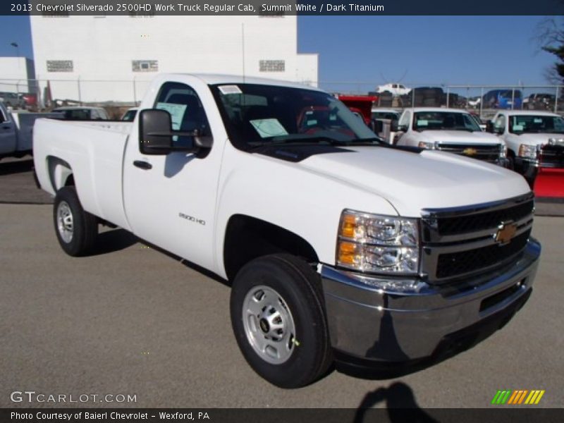 Summit White / Dark Titanium 2013 Chevrolet Silverado 2500HD Work Truck Regular Cab