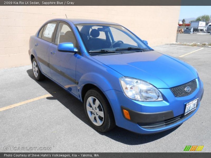 Sapphire Blue / Gray 2009 Kia Rio LX Sedan