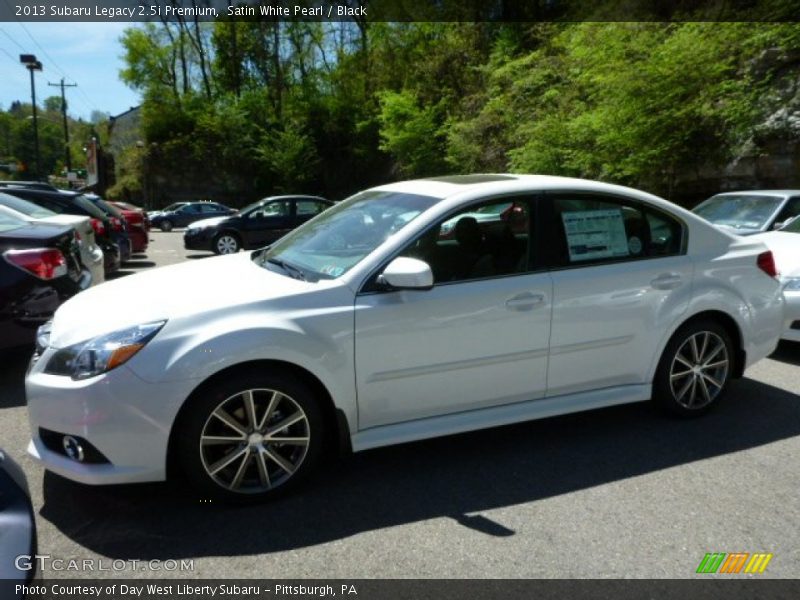 Satin White Pearl / Black 2013 Subaru Legacy 2.5i Premium