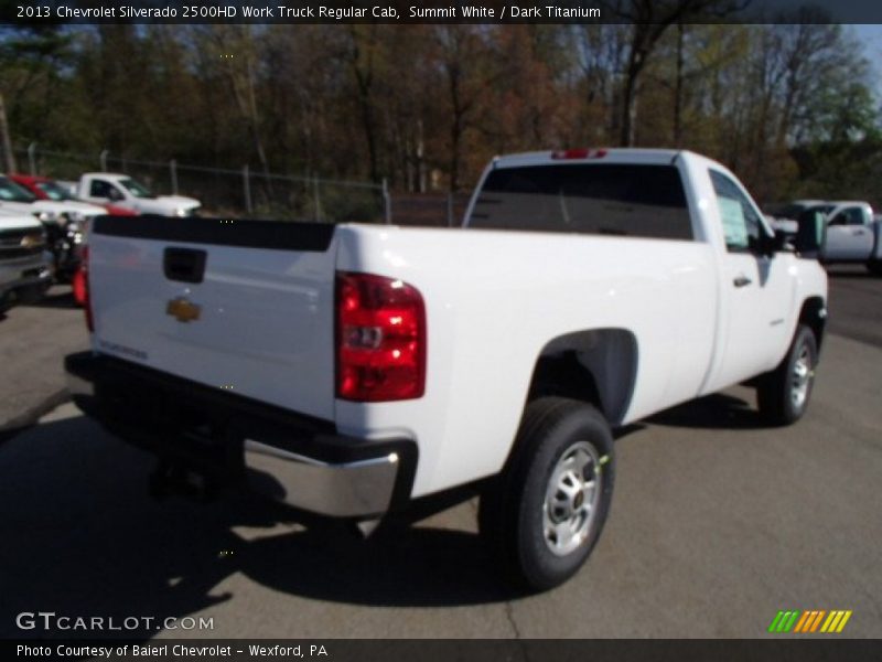 Summit White / Dark Titanium 2013 Chevrolet Silverado 2500HD Work Truck Regular Cab