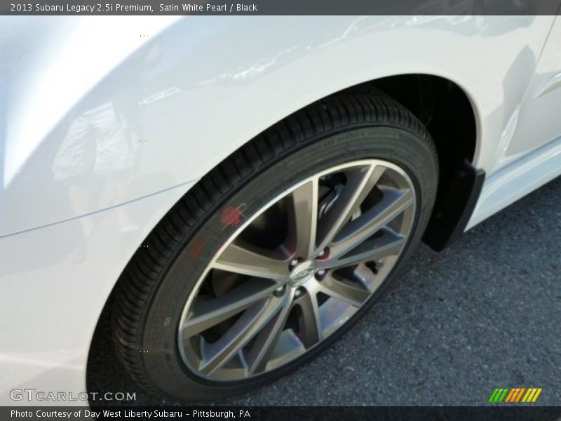Satin White Pearl / Black 2013 Subaru Legacy 2.5i Premium