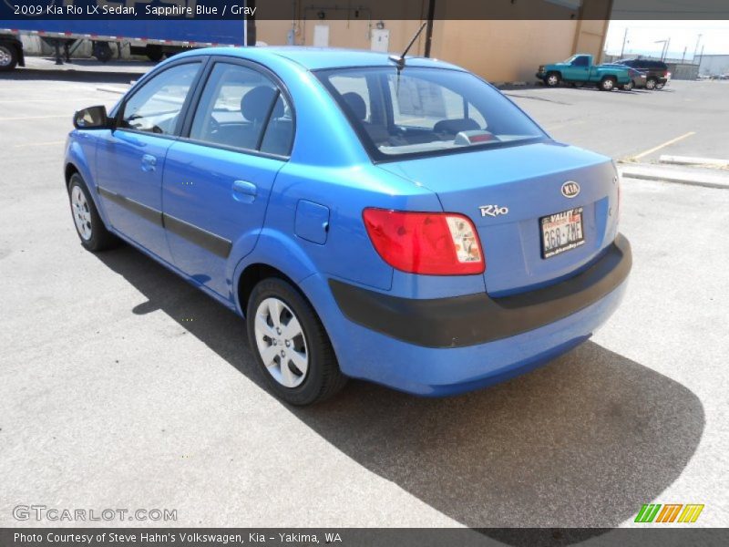 Sapphire Blue / Gray 2009 Kia Rio LX Sedan