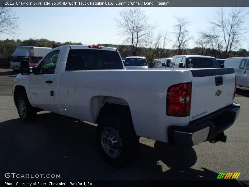 Summit White / Dark Titanium 2013 Chevrolet Silverado 2500HD Work Truck Regular Cab