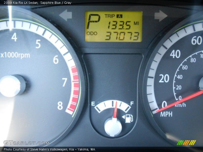 Sapphire Blue / Gray 2009 Kia Rio LX Sedan