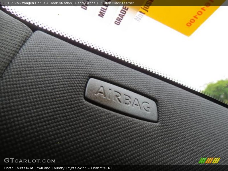 Candy White / R Titan Black Leather 2012 Volkswagen Golf R 4 Door 4Motion