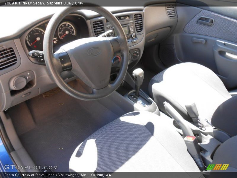 Gray Interior - 2009 Rio LX Sedan 