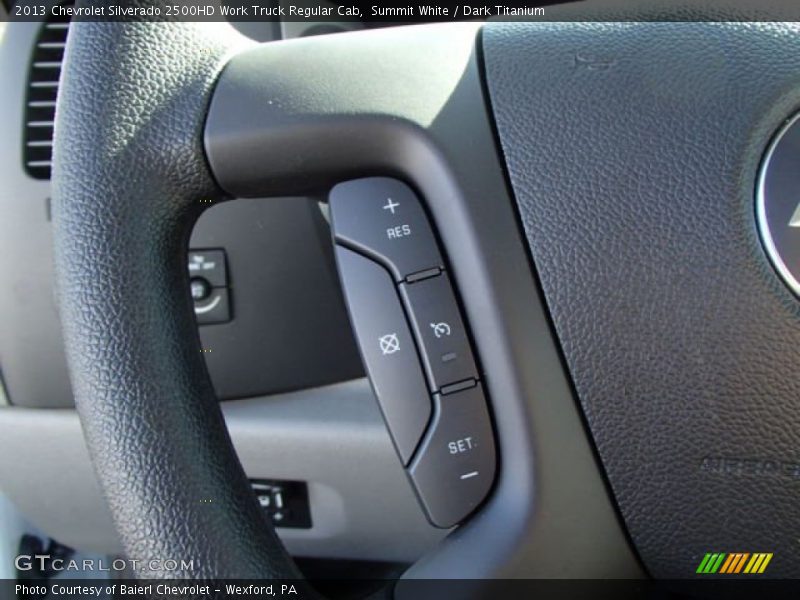 Summit White / Dark Titanium 2013 Chevrolet Silverado 2500HD Work Truck Regular Cab