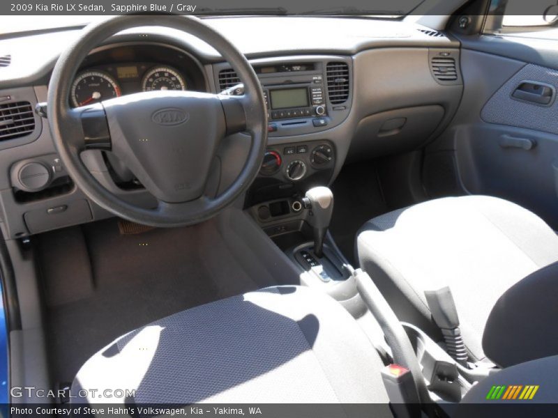 Sapphire Blue / Gray 2009 Kia Rio LX Sedan