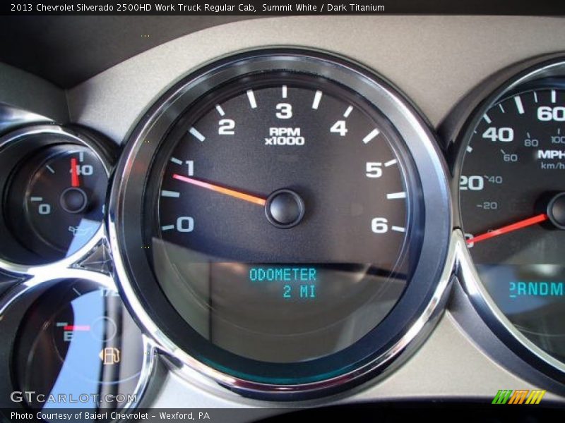 Summit White / Dark Titanium 2013 Chevrolet Silverado 2500HD Work Truck Regular Cab