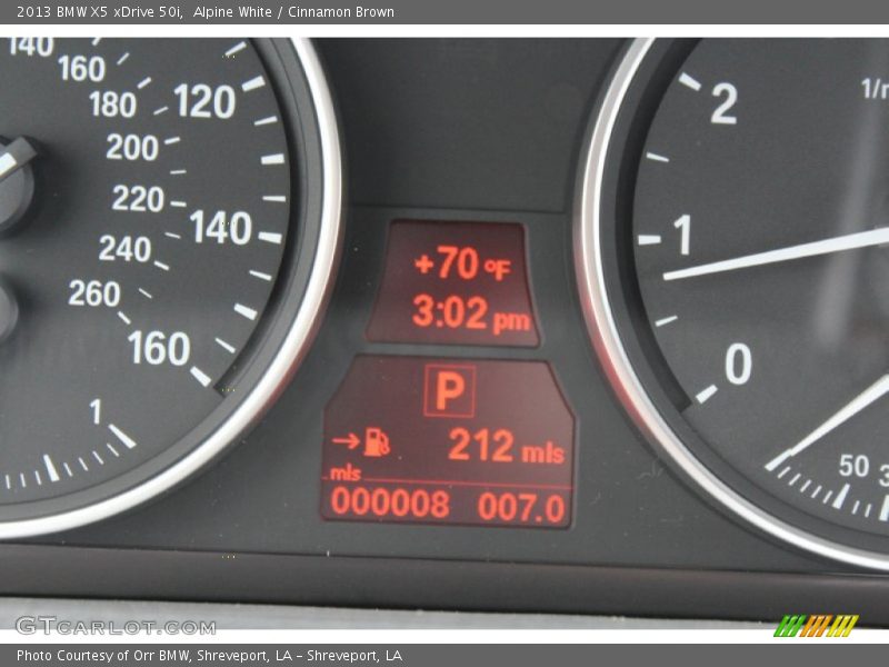 Alpine White / Cinnamon Brown 2013 BMW X5 xDrive 50i