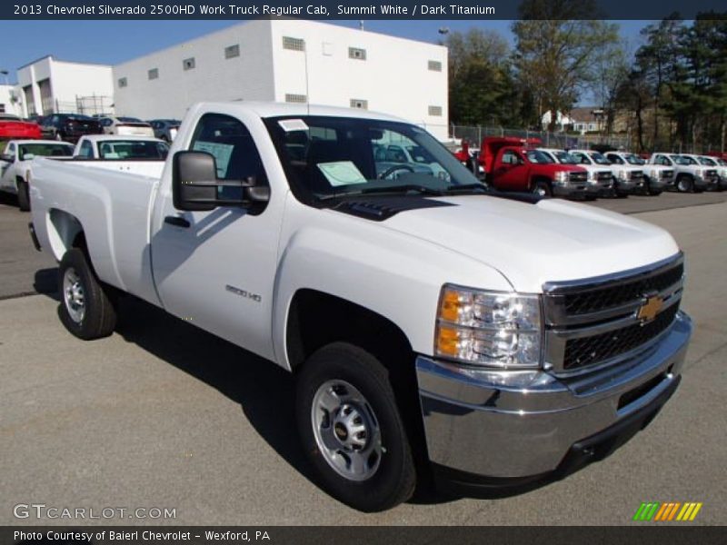Summit White / Dark Titanium 2013 Chevrolet Silverado 2500HD Work Truck Regular Cab