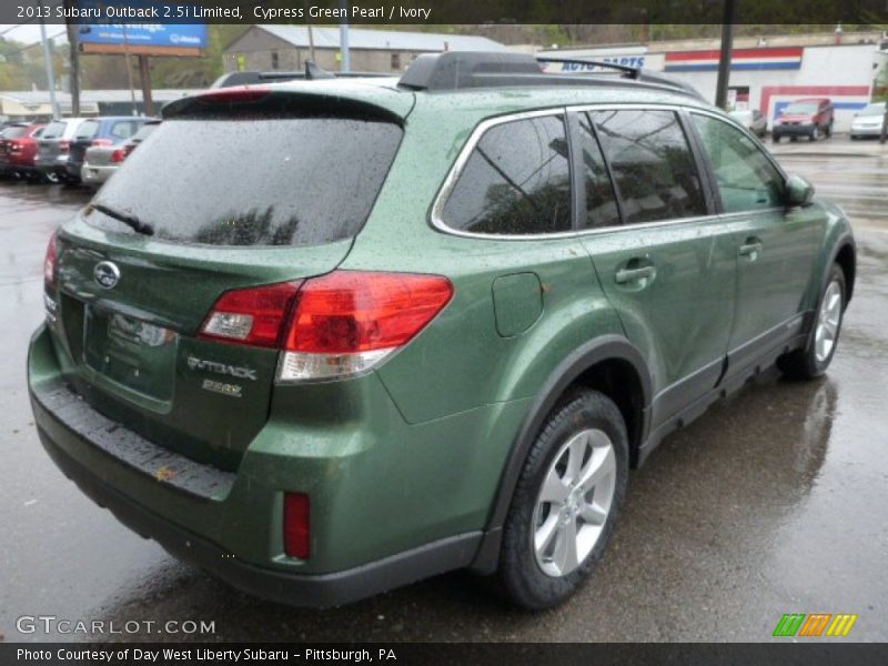 Cypress Green Pearl / Ivory 2013 Subaru Outback 2.5i Limited