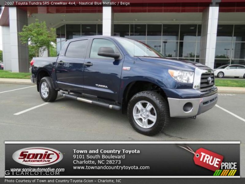 Nautical Blue Metallic / Beige 2007 Toyota Tundra SR5 CrewMax 4x4