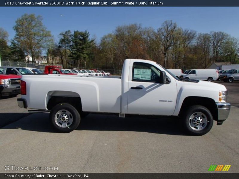 Summit White / Dark Titanium 2013 Chevrolet Silverado 2500HD Work Truck Regular Cab
