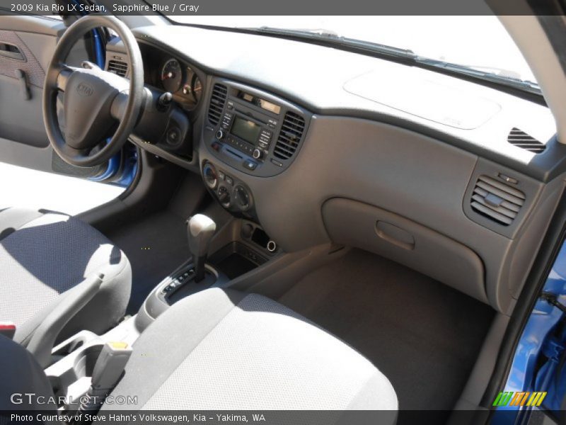 Sapphire Blue / Gray 2009 Kia Rio LX Sedan