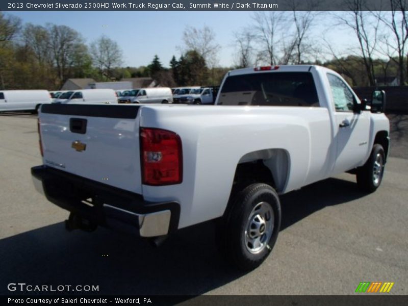 Summit White / Dark Titanium 2013 Chevrolet Silverado 2500HD Work Truck Regular Cab