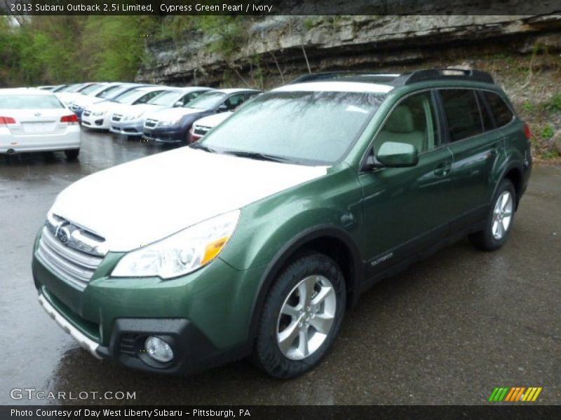 Cypress Green Pearl / Ivory 2013 Subaru Outback 2.5i Limited