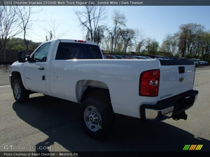 Summit White / Dark Titanium 2013 Chevrolet Silverado 2500HD Work Truck Regular Cab