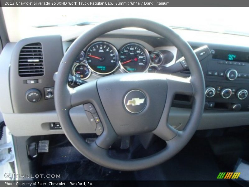 Summit White / Dark Titanium 2013 Chevrolet Silverado 2500HD Work Truck Regular Cab