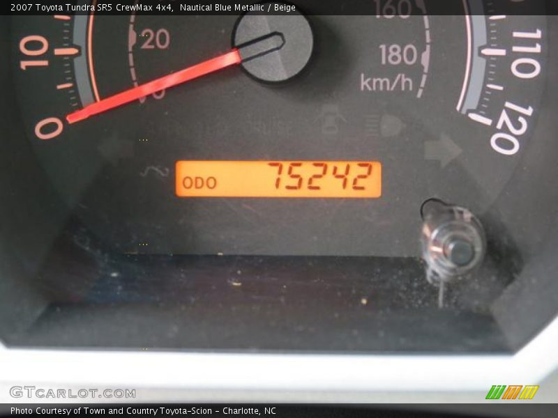 Nautical Blue Metallic / Beige 2007 Toyota Tundra SR5 CrewMax 4x4
