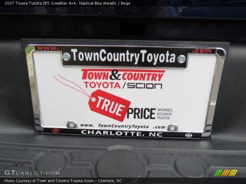Nautical Blue Metallic / Beige 2007 Toyota Tundra SR5 CrewMax 4x4