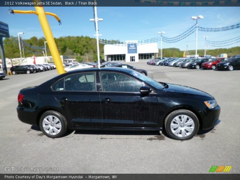 Black / Titan Black 2012 Volkswagen Jetta SE Sedan
